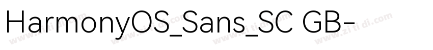 HarmonyOS_Sans_SC GB字体转换